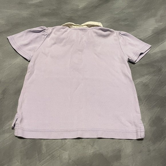Girl’s Kid Connection Varsity Polo Lavender Purple 4T - Picture 4 of 4